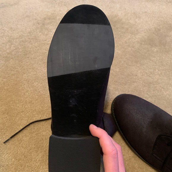 Black tie up combat boot - Picture 4 of 6